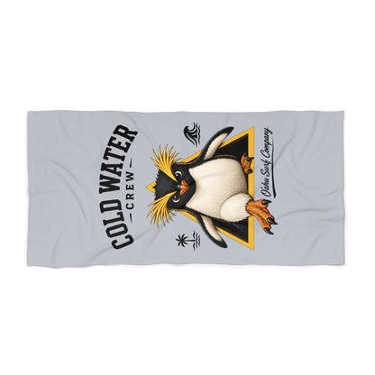 Cold Water Crew Beach Towel Fiordland Crested Penguin Surf Towel Hawaii Oahu Surf Company Coastal Pool Towel Gift - O'ahu Surf Company