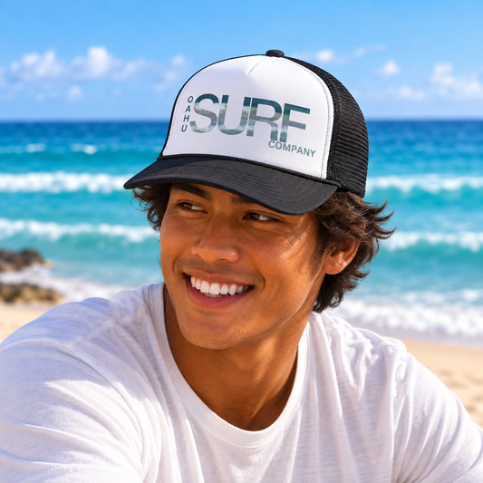 Oahu Hawaii Surf Trucker Hat