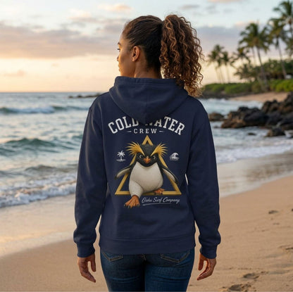 Fiordland Crested Penguin Cold Water Crew Hoodie– O’ahu Surf Company Tropical Expedition Sweatshirt - O'ahu Surf Company