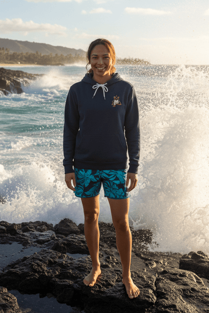 Fiordland Crested Penguin Cold Water Crew Hoodie– O’ahu Surf Company Tropical Expedition Sweatshirt - O'ahu Surf Company