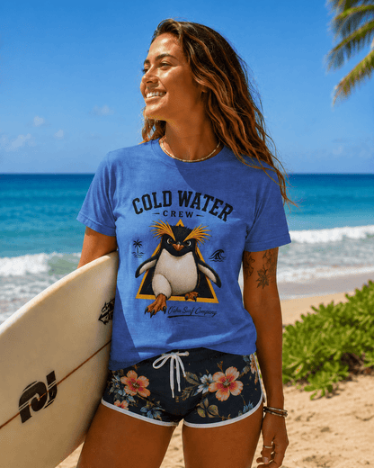 Fiordland Crested Penguin Cold Water Crew Shirt – O’ahu Surf Company Tropical Expedition Tee - O'ahu Surf Company
