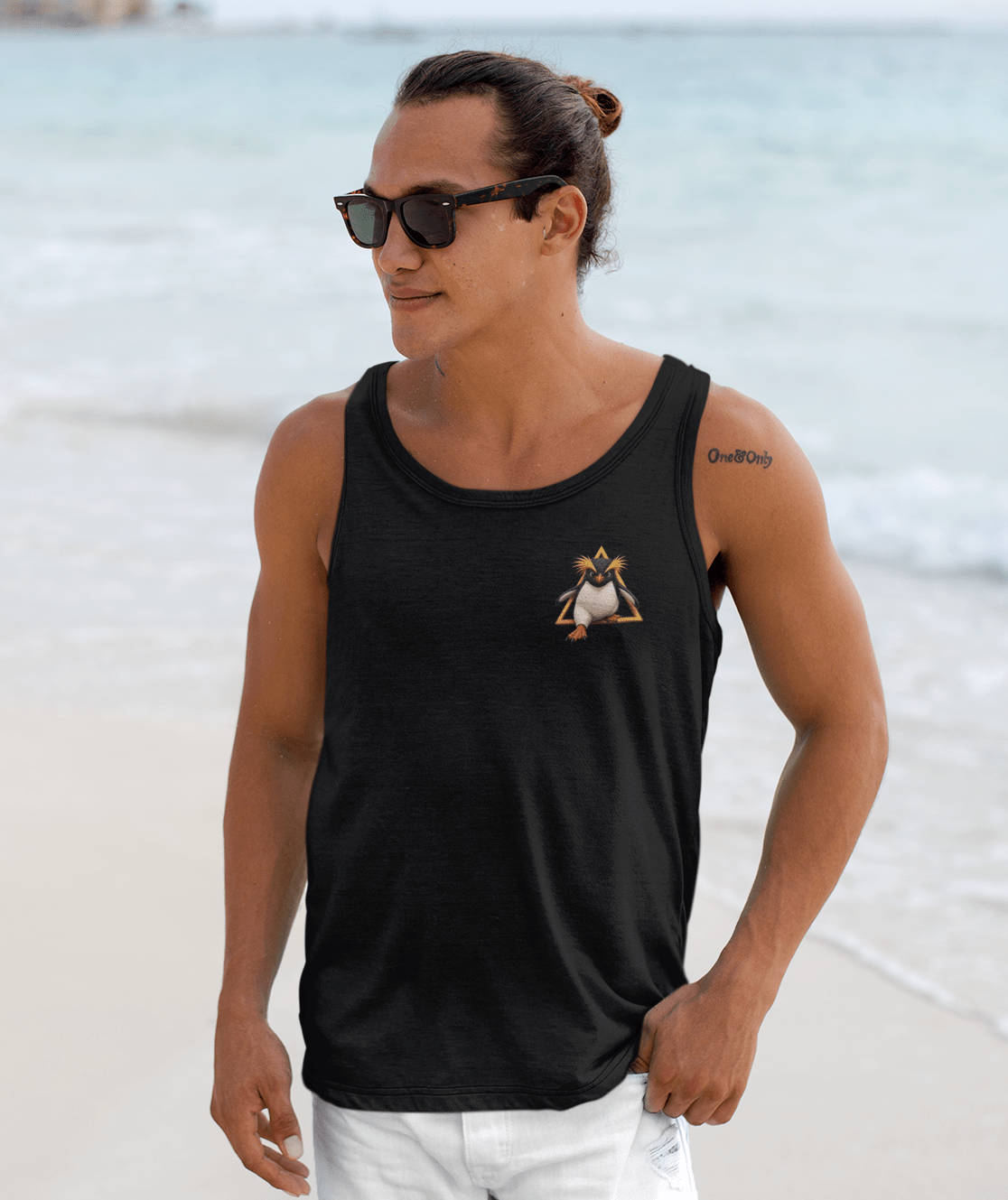 Fiordland Crested Penguin Cold Water Crew Surf Men's Tank Top - O'ahu Surf Company