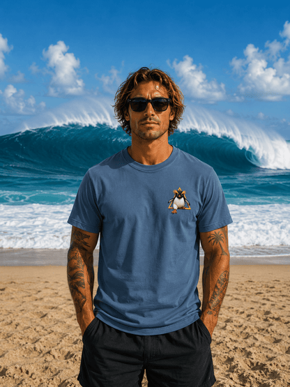 Fiordland Crested Penguin Cold Water Crew Surf Shirt – O’ahu Surf Company Tropical Expedition Tee - O'ahu Surf Company