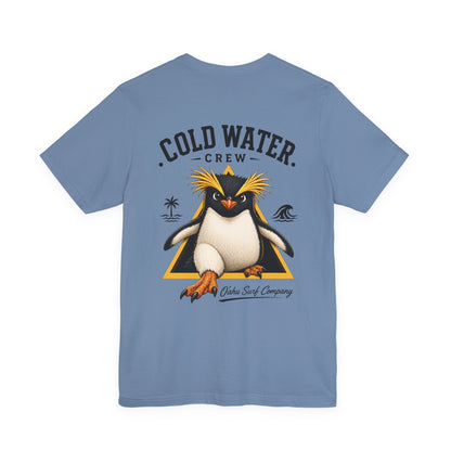 Fiordland Crested Penguin Cold Water Crew Surf Shirt – O’ahu Surf Company Tropical Expedition Tee - O'ahu Surf Company