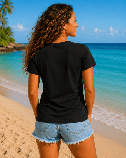 Fiordland Crested Penguin Cold Water Crew V-Neck Shirt – O’ahu Surf Company Tropical Expedition Tee - O'ahu Surf Company