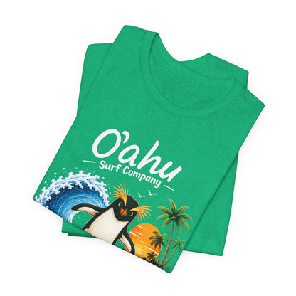 Fiordland Crested Penguin Surfing Shirt – O’ahu Surf Company Tropical Expedition Tee - O'ahu Surf Company
