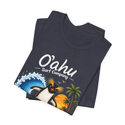 Fiordland Crested Penguin Surfing Shirt – O’ahu Surf Company Tropical Expedition Tee - O'ahu Surf Company