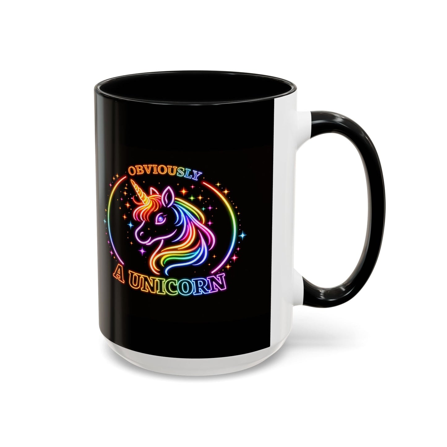 Funny Unicorn Mug – “Obviously a Unicorn” Rainbow Coffee Mug | Cute Sarcastic Gift | 15oz Ceramic Cup for Coffee Lovers - O'ahu Surf Company