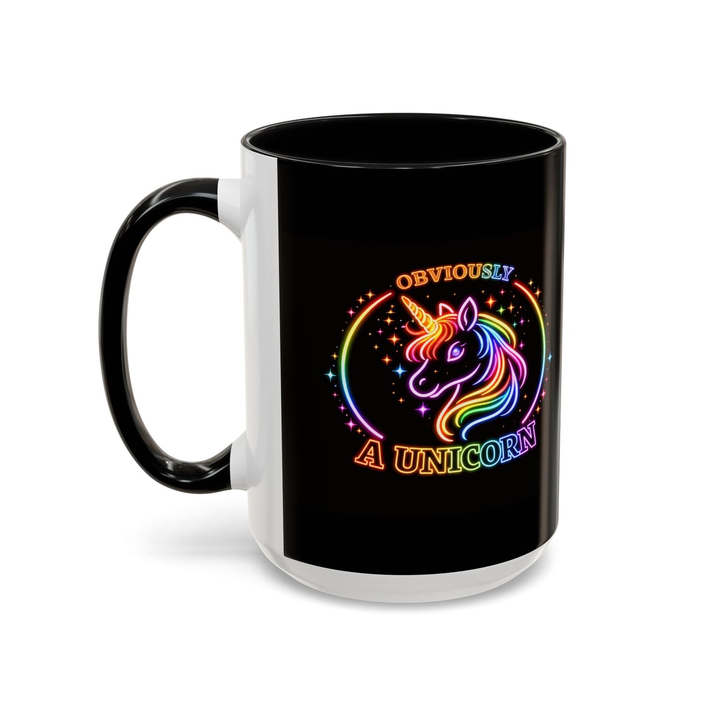 Funny Unicorn Mug – “Obviously a Unicorn” Rainbow Coffee Mug | Cute Sarcastic Gift | 15oz Ceramic Cup for Coffee Lovers - O'ahu Surf Company