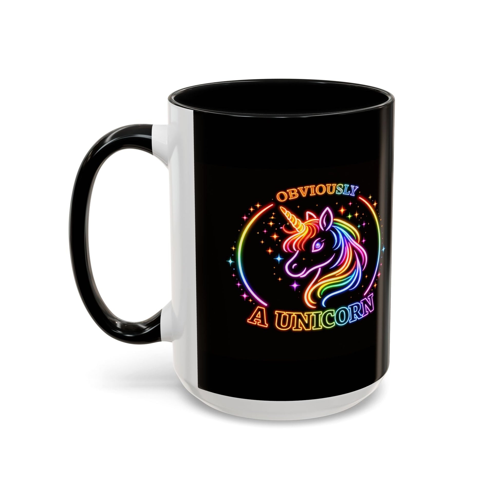 Funny Unicorn Mug – “Obviously a Unicorn” Rainbow Coffee Mug | Cute Sarcastic Gift | 15oz Ceramic Cup for Coffee Lovers - O'ahu Surf Company