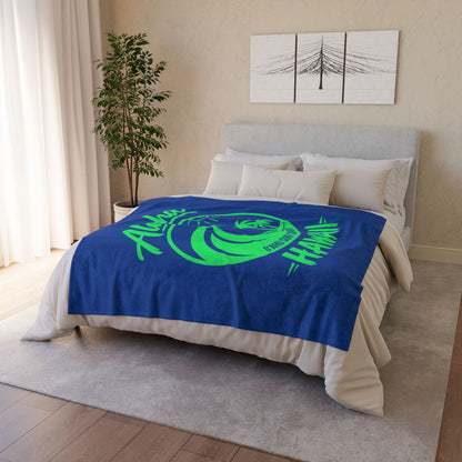 Hawaii Aloha Ocean Wave Throw Blanket - O'ahu Surf Company