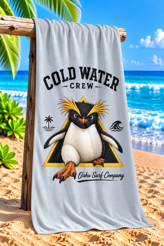 Hawaii Penguin Surf Beach Towel – Cold Water Crew - O'ahu Surf Company