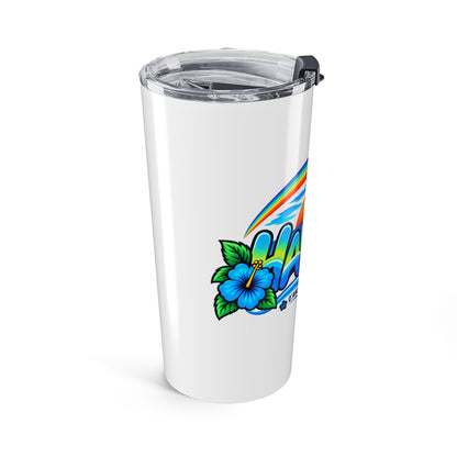 Hawaii Rainbow Travel Tumbler – 20oz Cup | O'ahu Surf Company - O'ahu Surf Company