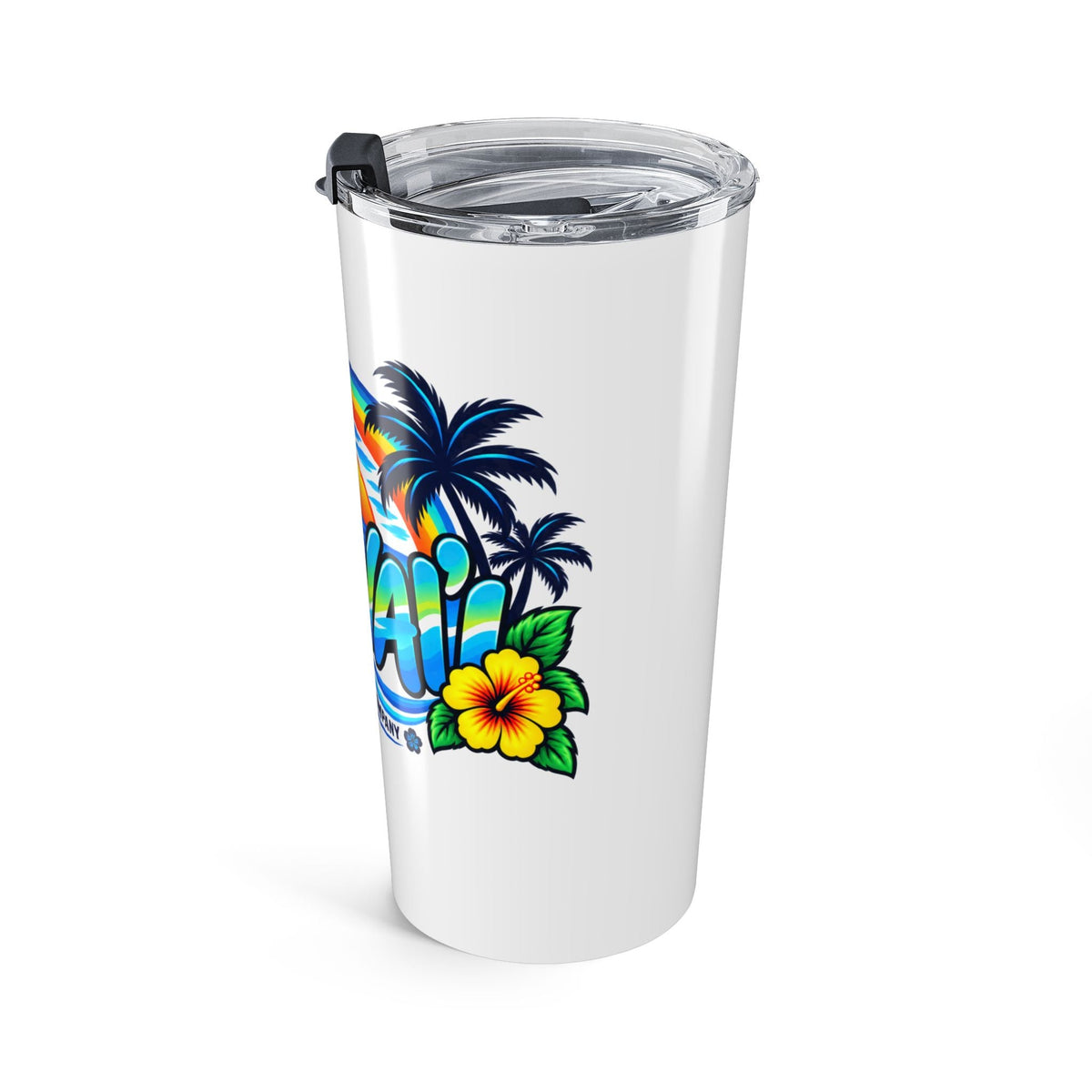 Hawaii Rainbow Travel Tumbler – 20oz Cup | O'ahu Surf Company - O'ahu Surf Company