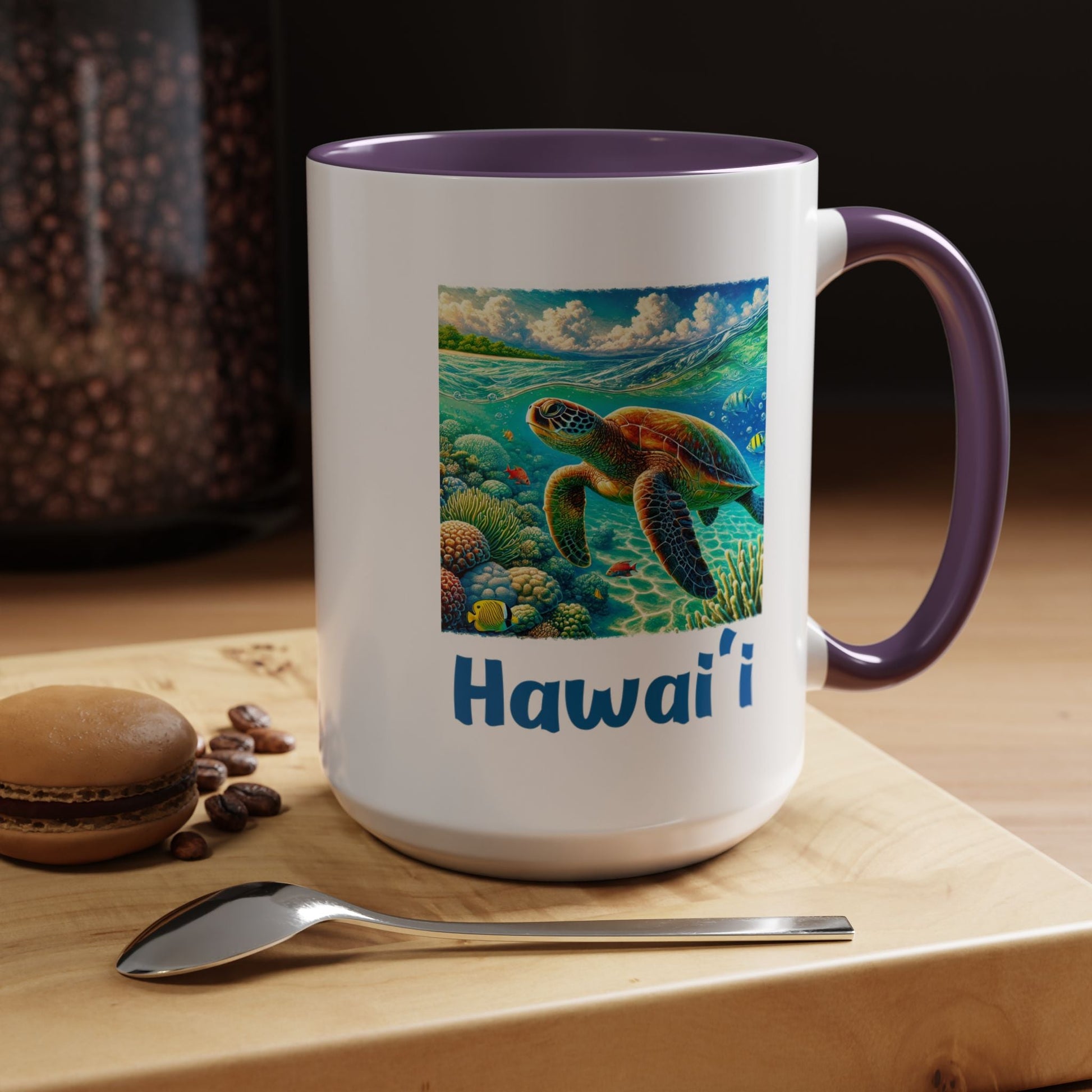 Hawaii Sea Turtle Mug 15oz - O'ahu Surf Company