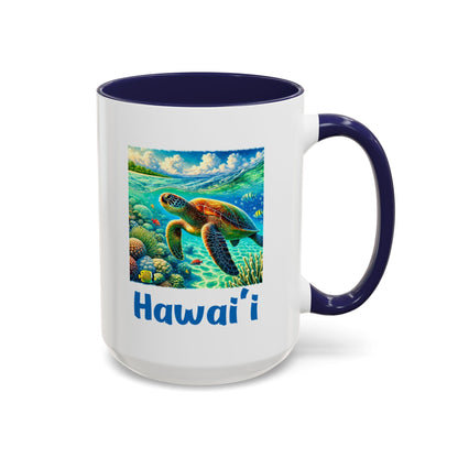 Hawaii Sea Turtle Mug 15oz - O'ahu Surf Company