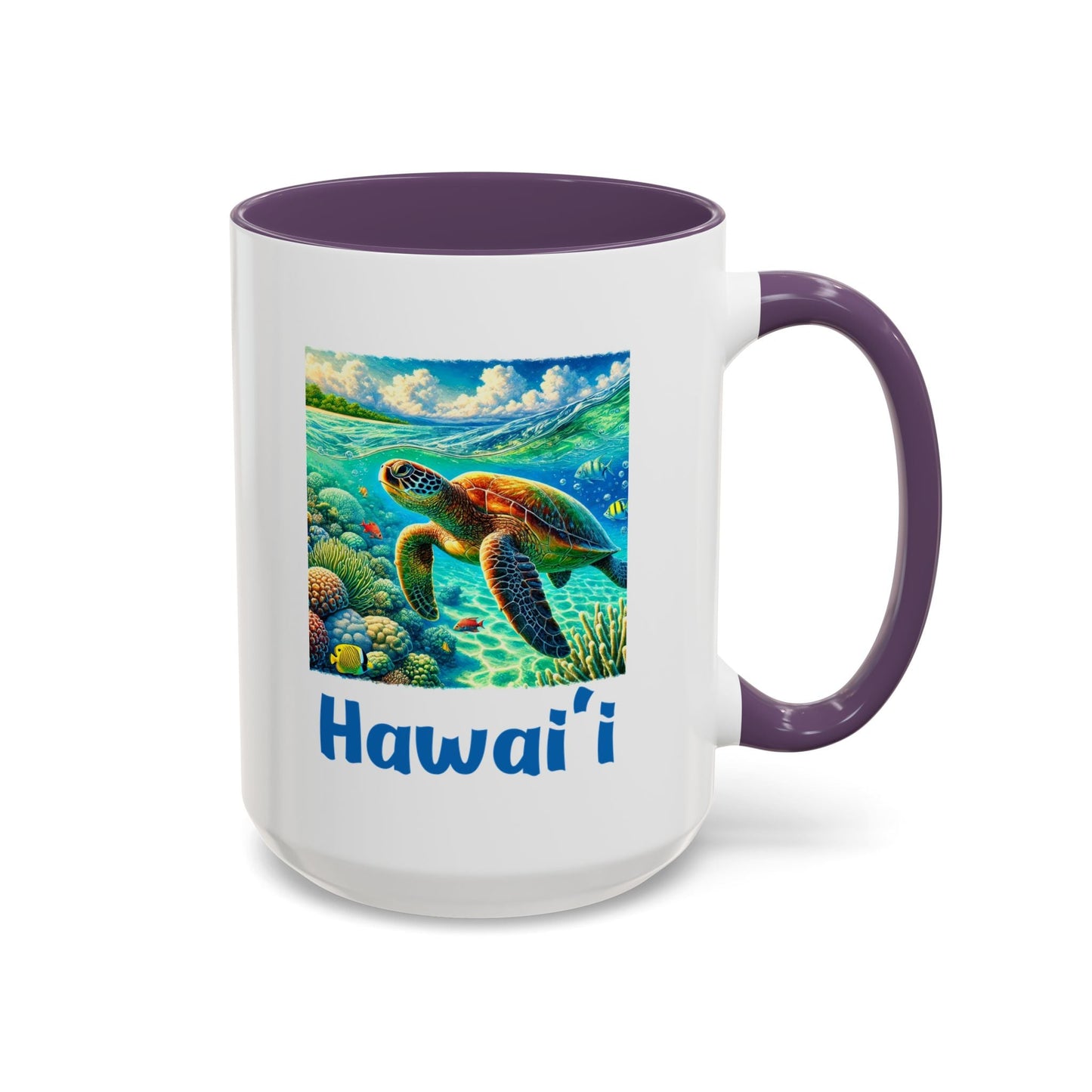Hawaii Sea Turtle Mug 15oz - O'ahu Surf Company