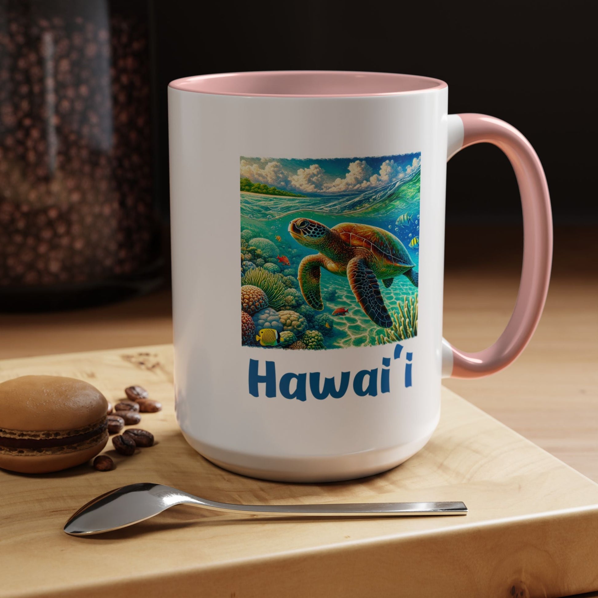 Hawaii Sea Turtle Mug 15oz - O'ahu Surf Company