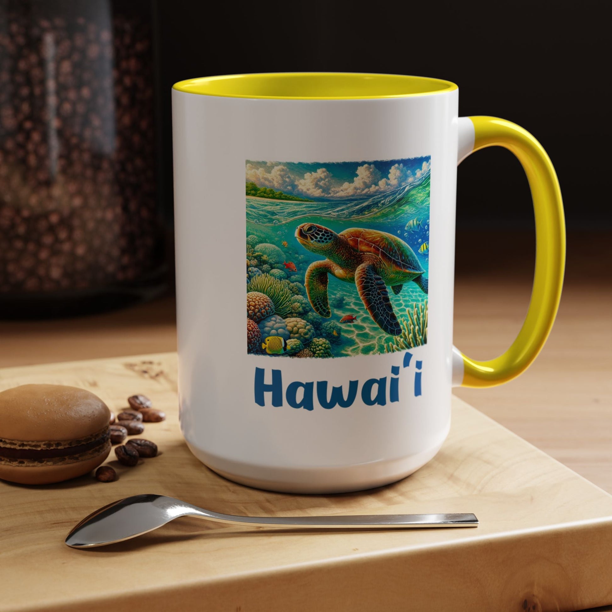 Hawaii Sea Turtle Mug 15oz - O'ahu Surf Company