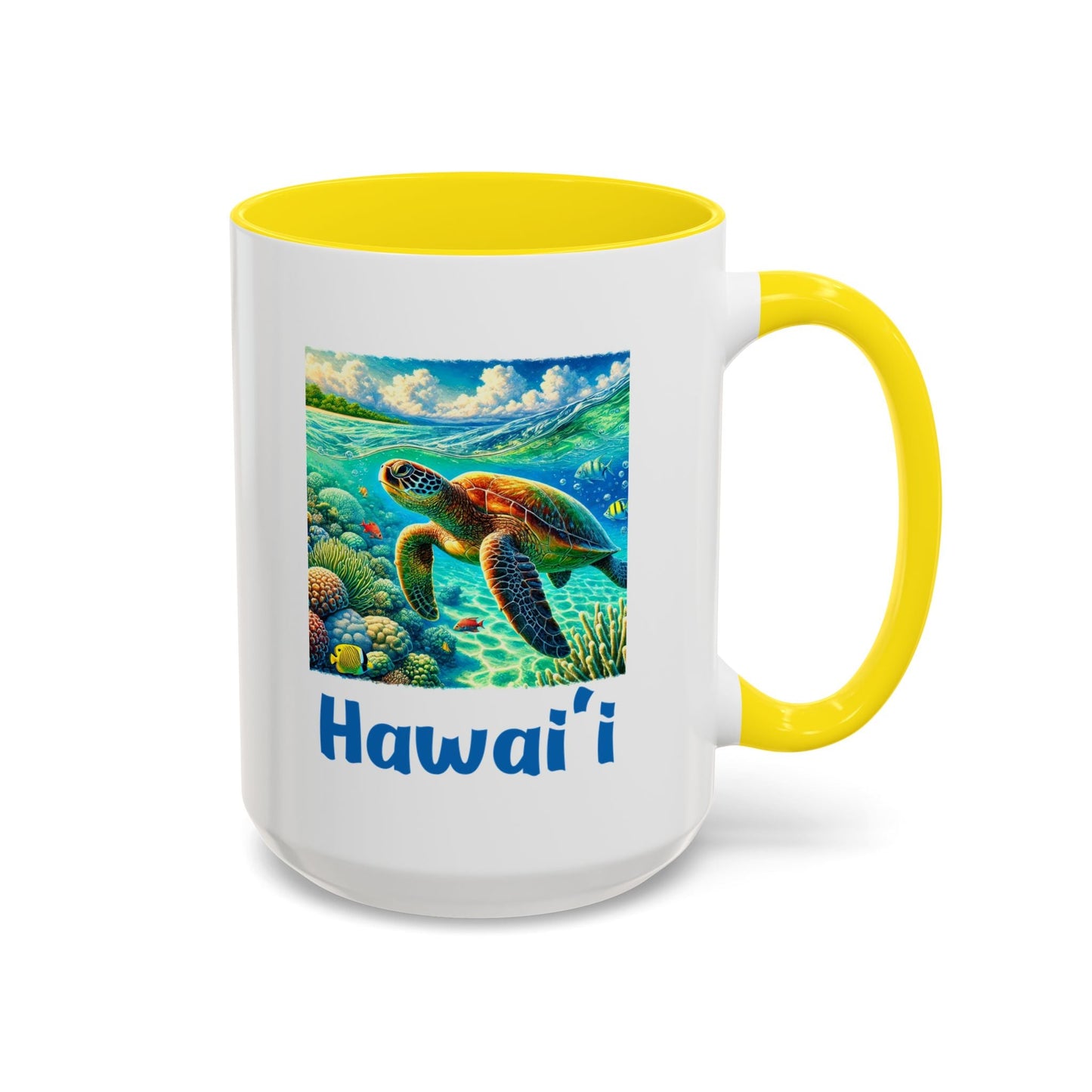 Hawaii Sea Turtle Mug 15oz - O'ahu Surf Company