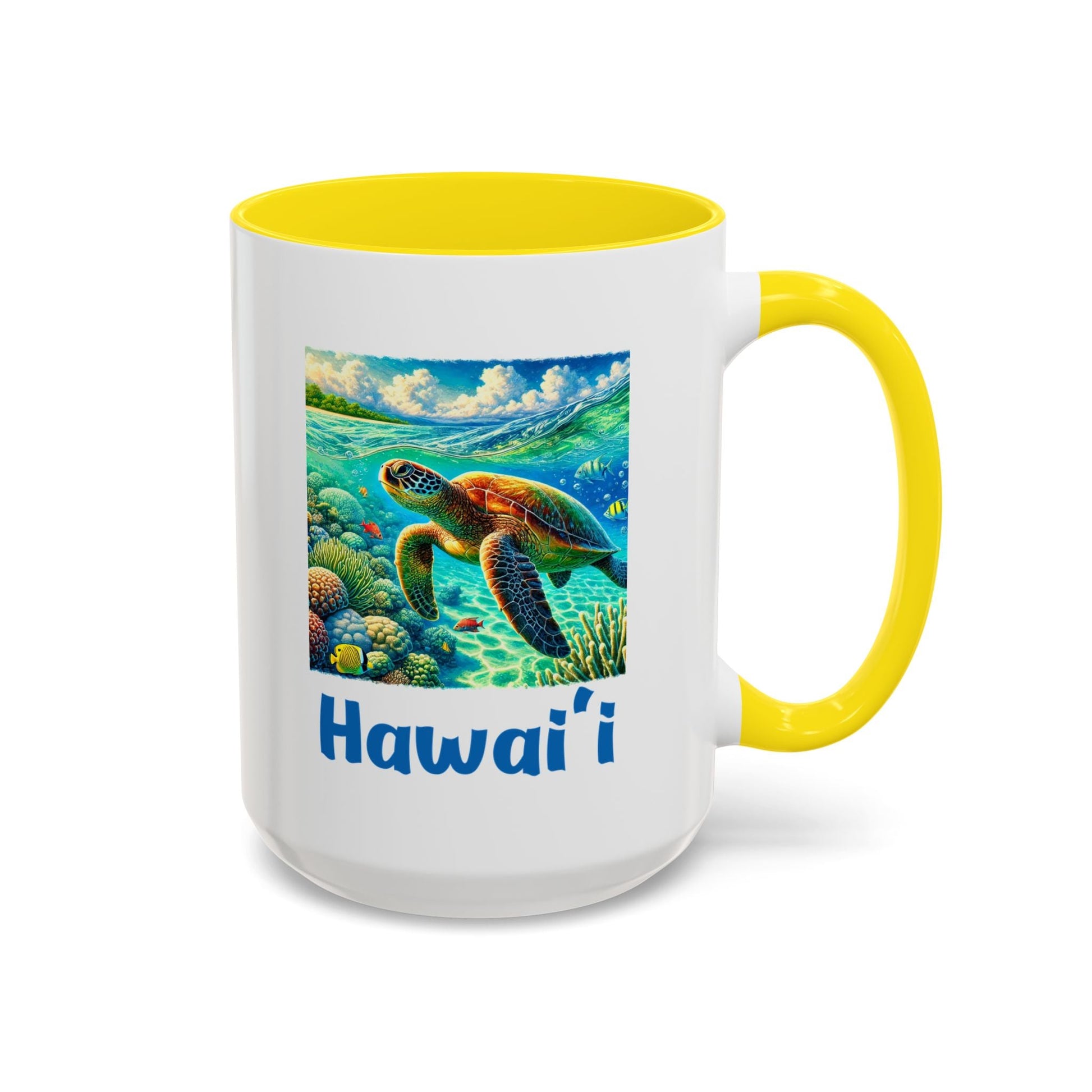 Hawaii Sea Turtle Mug 15oz - O'ahu Surf Company
