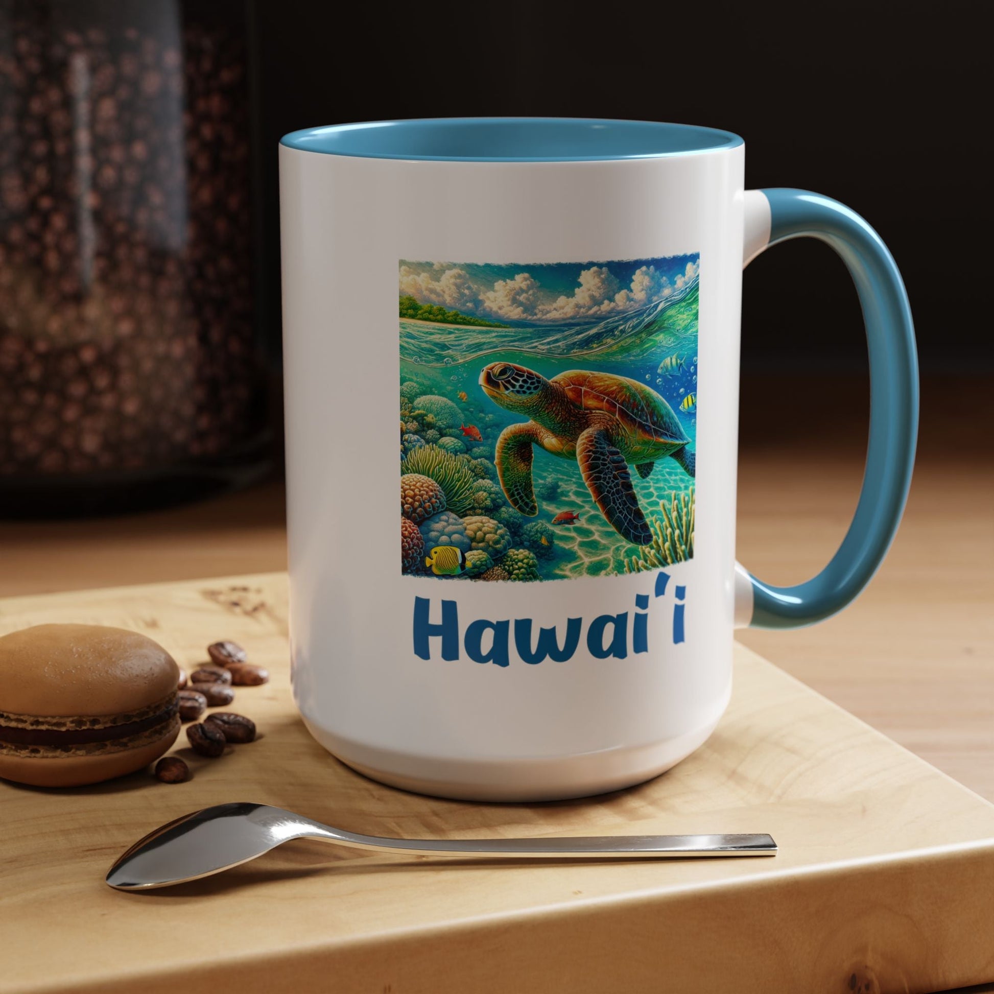 Hawaii Sea Turtle Mug 15oz - O'ahu Surf Company