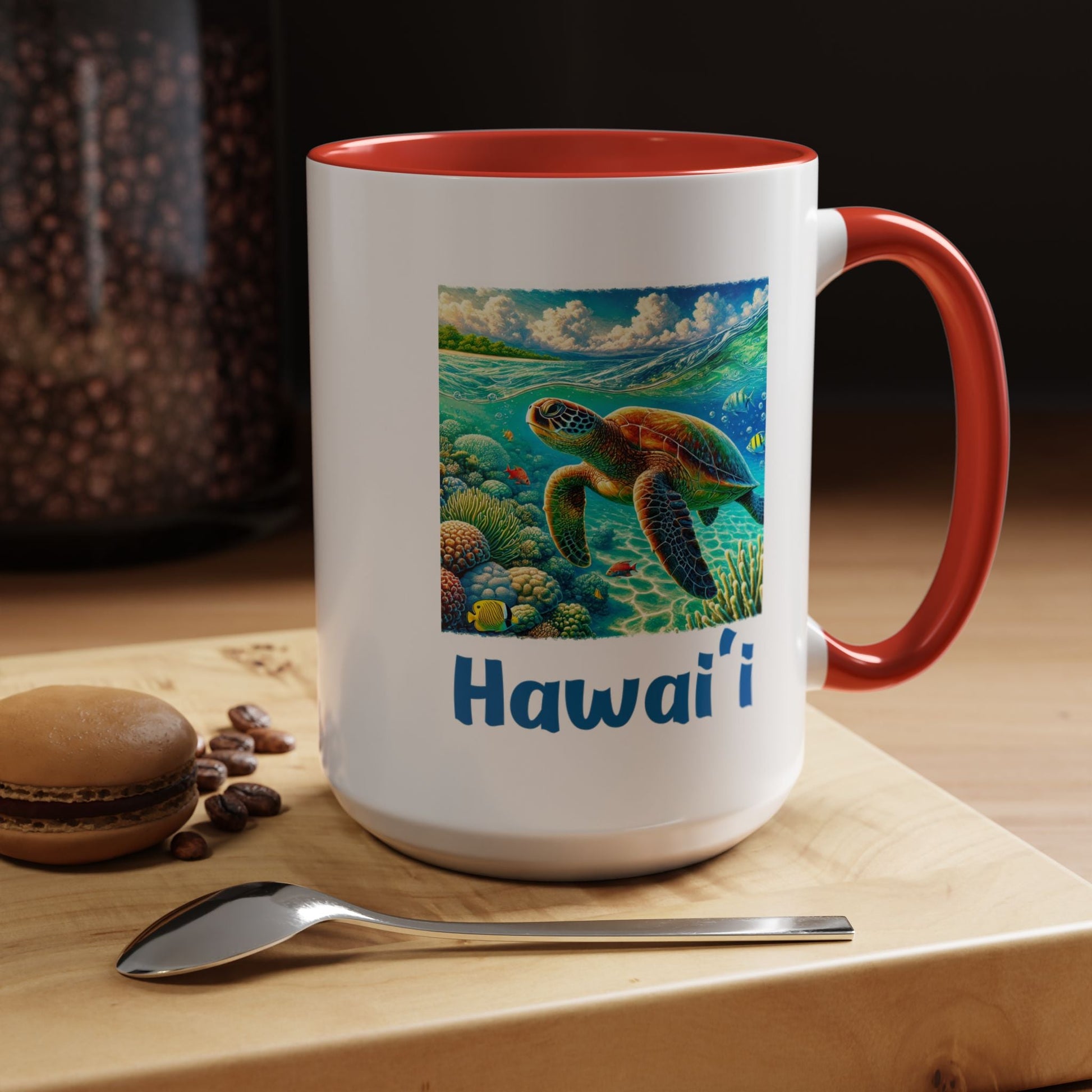 Hawaii Sea Turtle Mug 15oz - O'ahu Surf Company