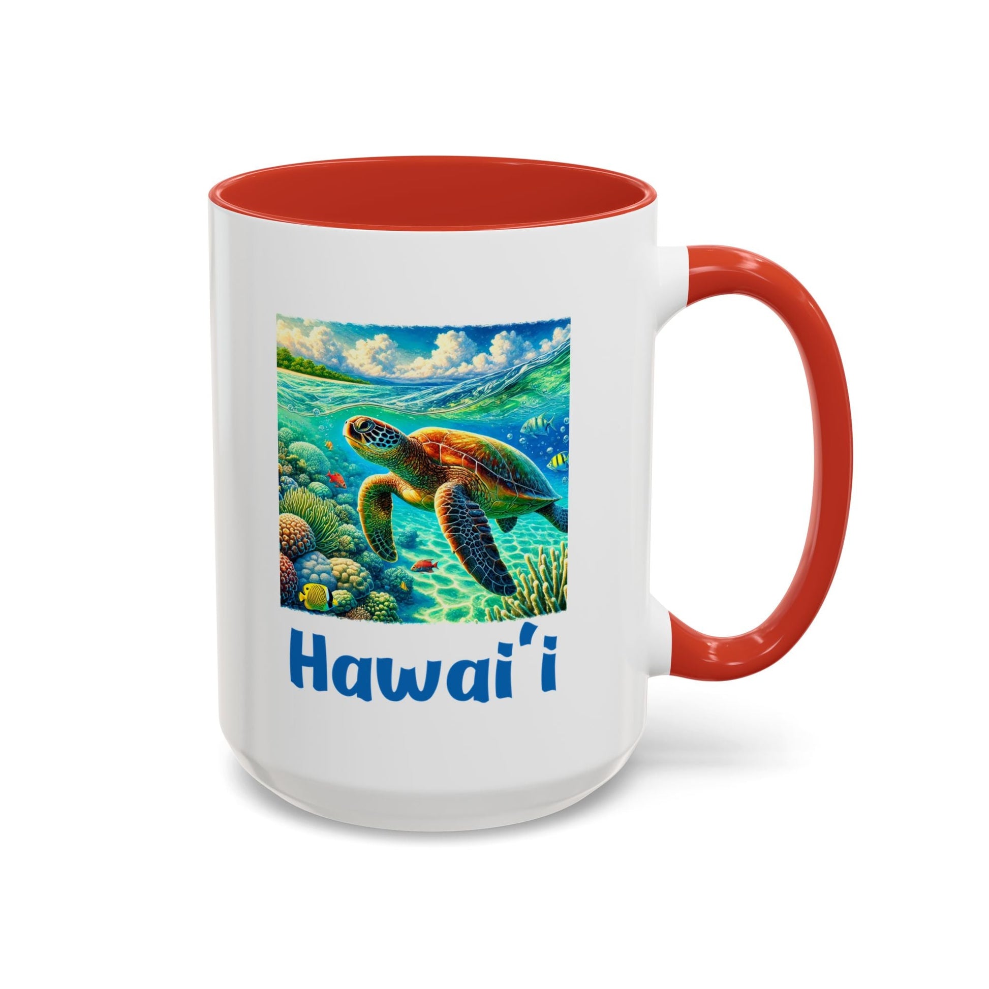 Hawaii Sea Turtle Mug 15oz - O'ahu Surf Company