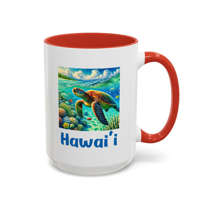 Hawaii Sea Turtle Mug 15oz - O'ahu Surf Company