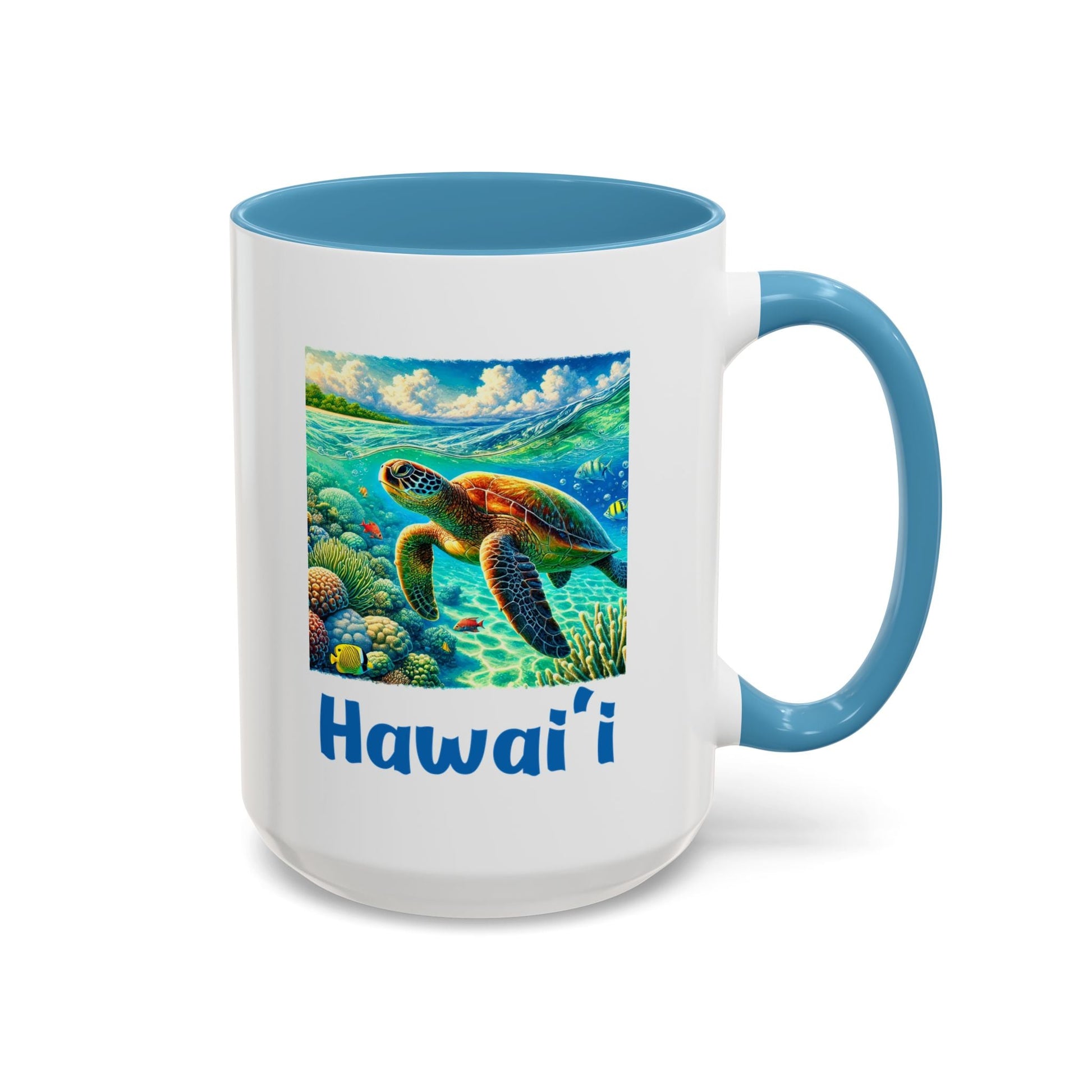 Hawaii Sea Turtle Mug 15oz - O'ahu Surf Company