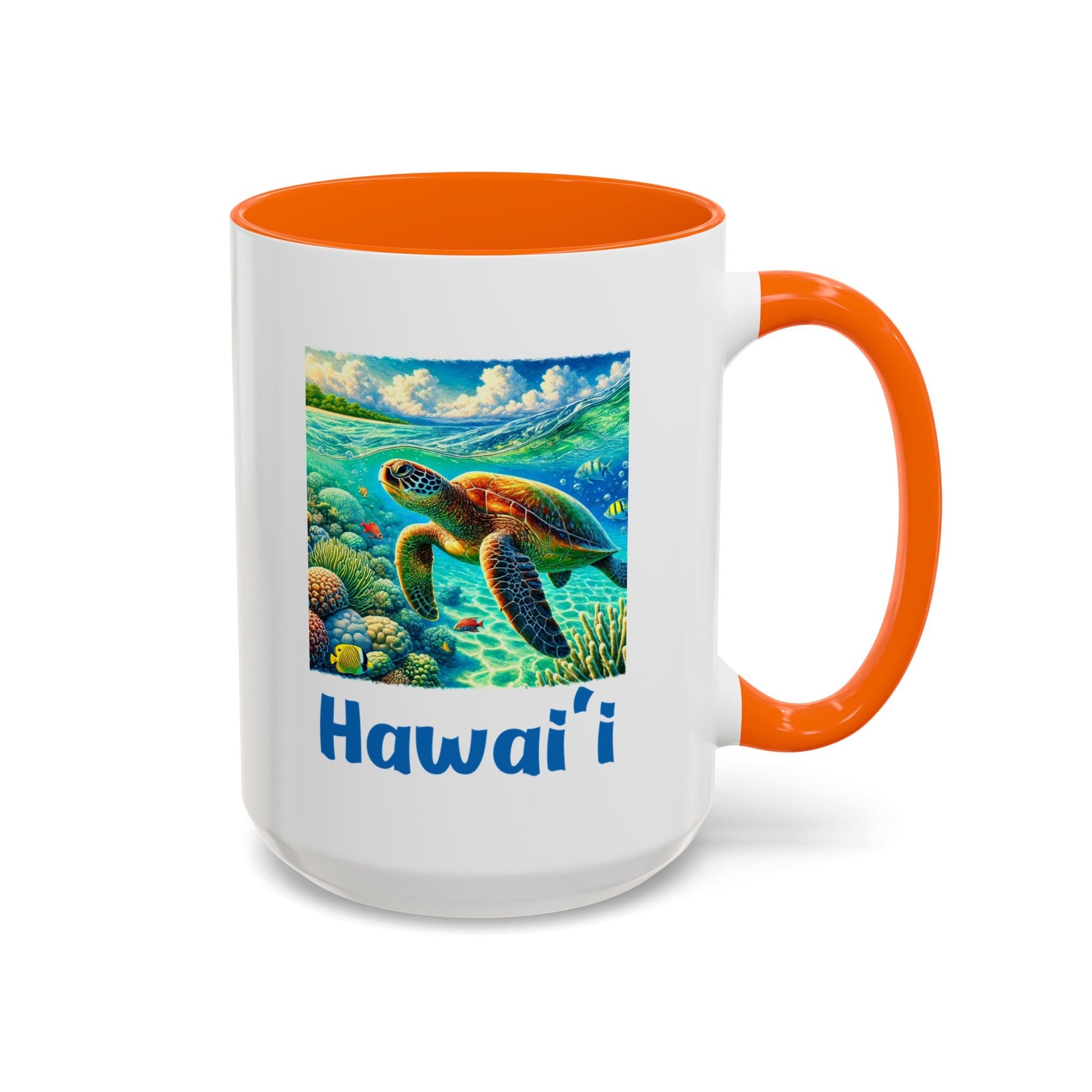 Hawaii Sea Turtle Mug 15oz - O'ahu Surf Company