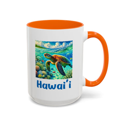 Hawaii Sea Turtle Mug 15oz - O'ahu Surf Company