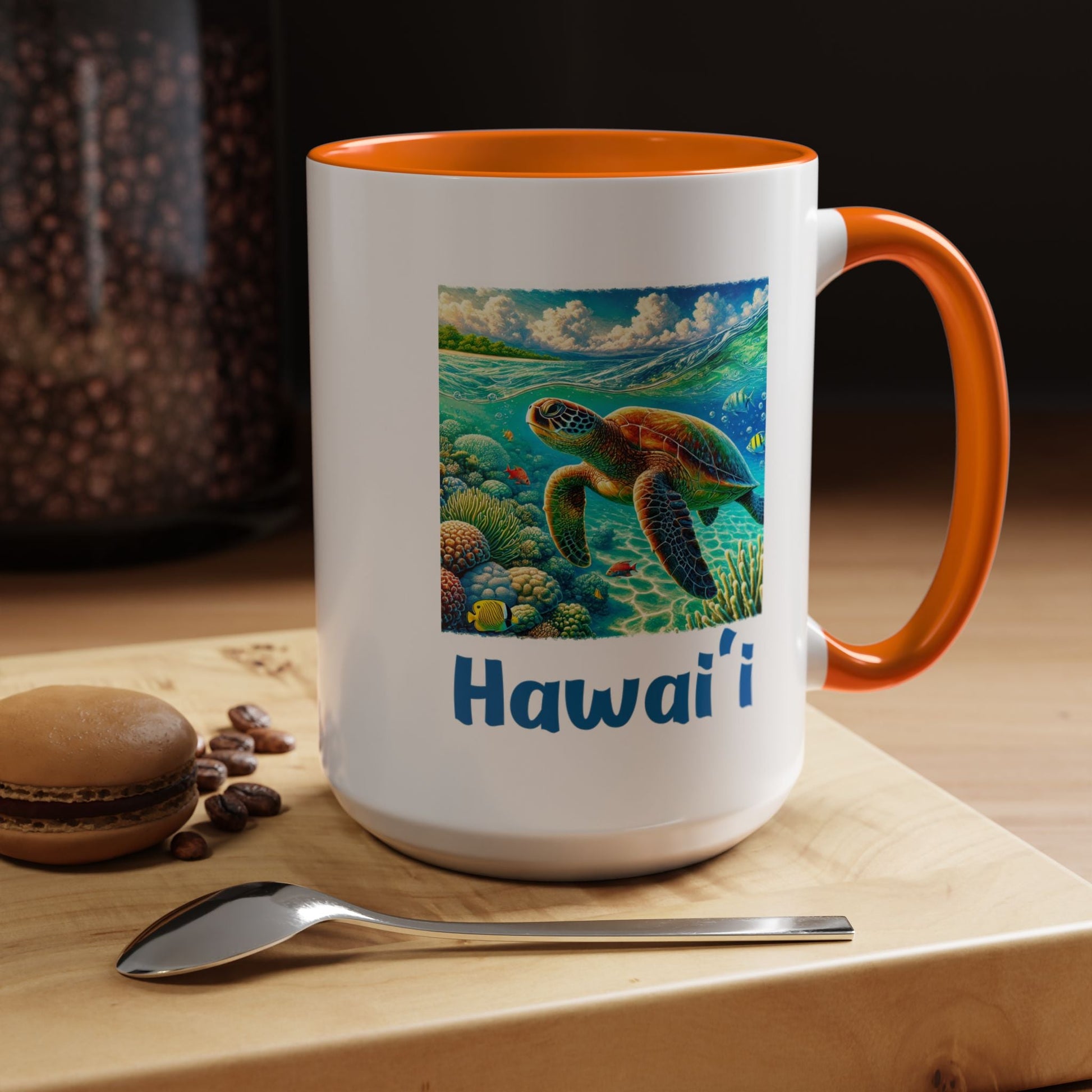 Hawaii Sea Turtle Mug 15oz - O'ahu Surf Company