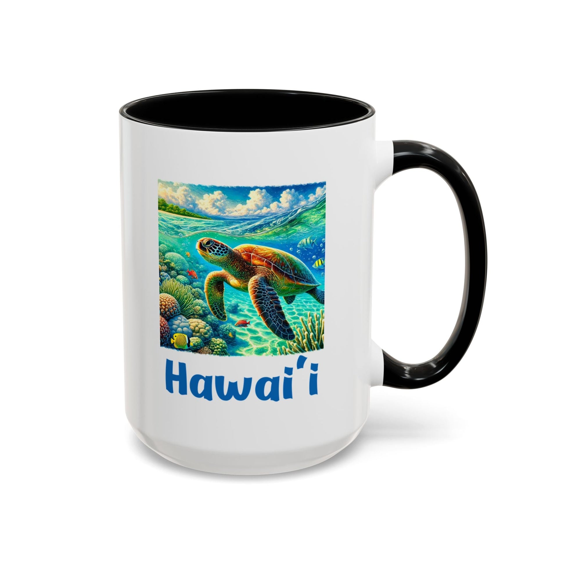 Hawaii Sea Turtle Mug 15oz - O'ahu Surf Company