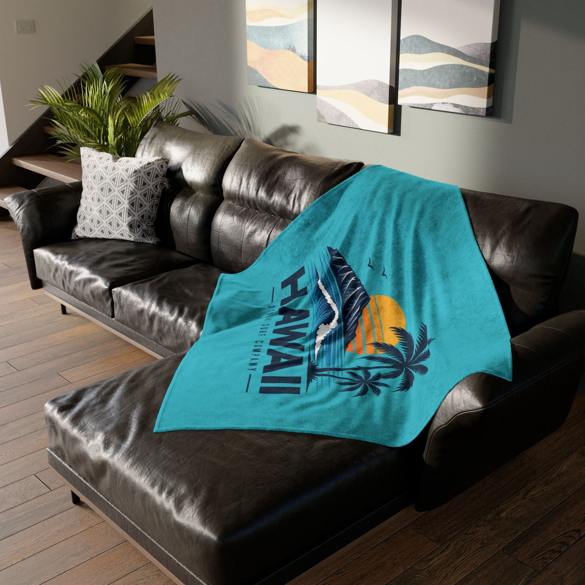 Hawaii Sunset Throw Blanket - O'ahu Surf Company