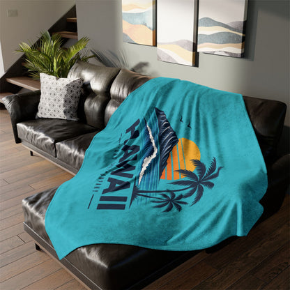 Hawaii Sunset Throw Blanket - O'ahu Surf Company