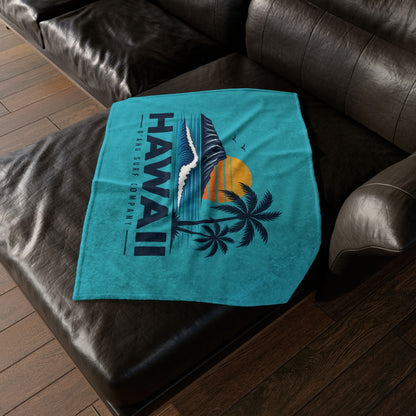 Hawaii Sunset Throw Blanket - O'ahu Surf Company