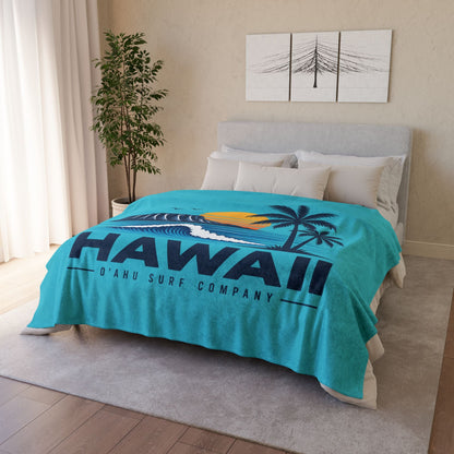 Hawaii Sunset Throw Blanket - O'ahu Surf Company