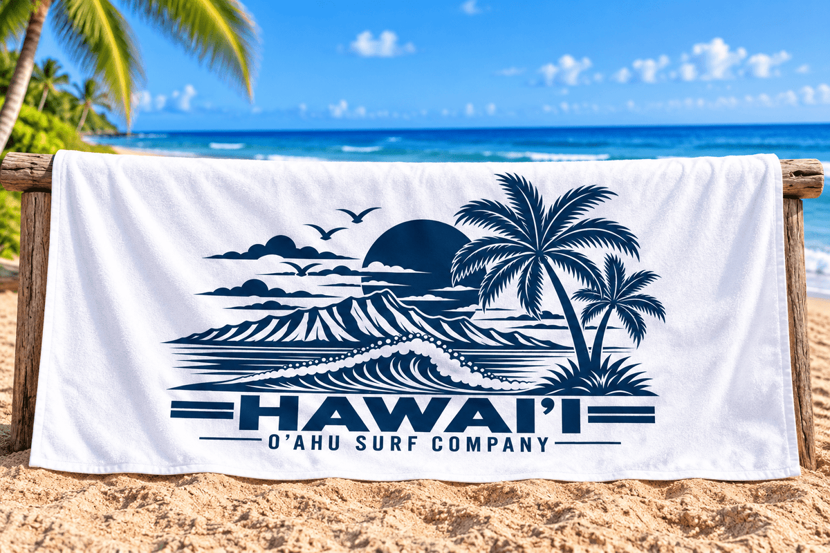 Hawaii Surf Beach Towel - O'ahu Surf Company