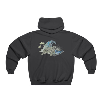 Hawaii Surf Hoodie – Hawaiian Surf Sweatshirt with Island Style Wave and Sea Turtle Design - O'ahu Surf Company