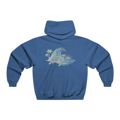 Hawaii Surf Hoodie – Hawaiian Surf Sweatshirt with Island Style Wave and Sea Turtle Design - O'ahu Surf Company