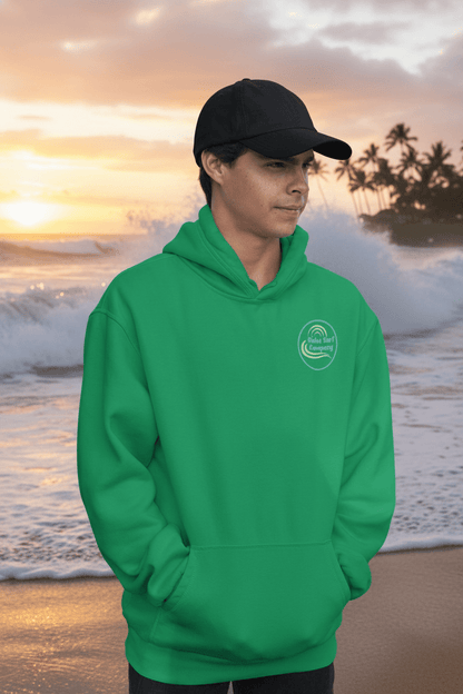 Hawaii Surf Hoodie – Hawaiian Surf Sweatshirt with Island Style Wave and Sea Turtle Design - O'ahu Surf Company