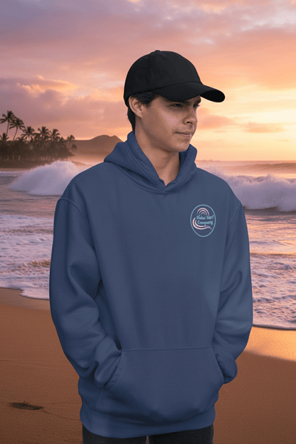 Hawaii Surf Hoodie – Hawaiian Surf Sweatshirt with Island Style Wave and Sea Turtle Design - O'ahu Surf Company