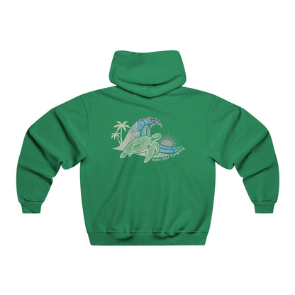 Hawaii Surf Hoodie – Hawaiian Surf Sweatshirt with Island Style Wave and Sea Turtle Design - O'ahu Surf Company