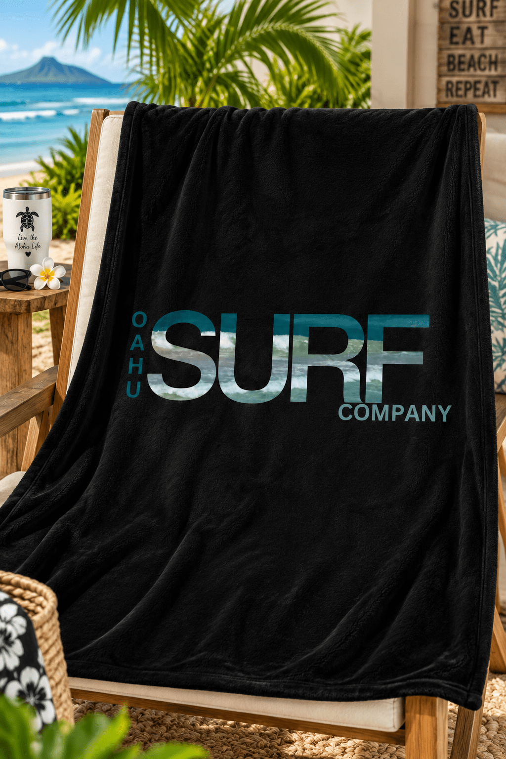 Hawaii Surf Throw Blanket - O'ahu Surf Company
