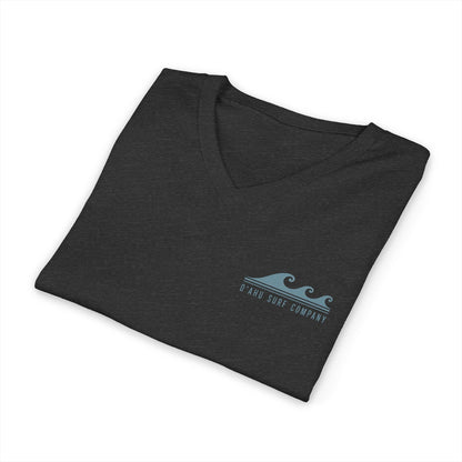 Hawaii Surf V-Neck T-Shirt | Backflip Off the Moon - O'ahu Surf Company