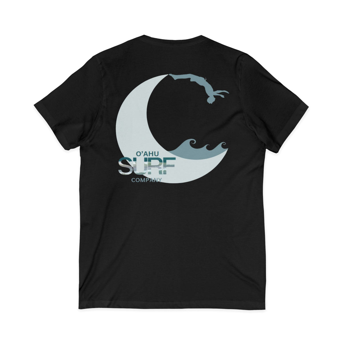 Hawaii Surf V-Neck T-Shirt | Backflip Off the Moon - O'ahu Surf Company