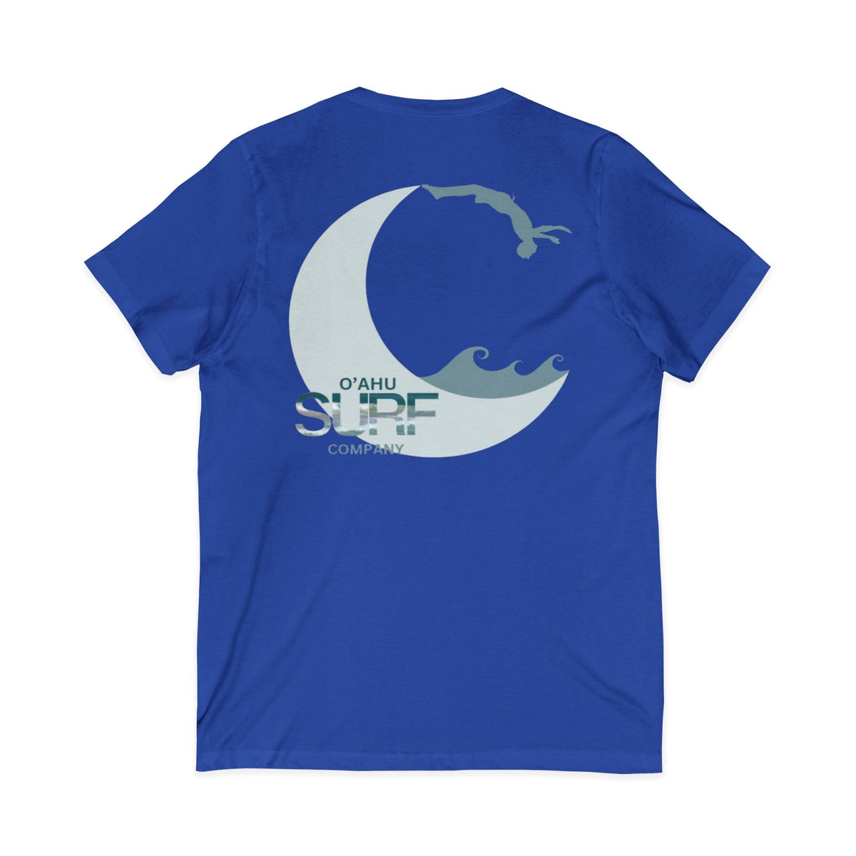 Hawaii Surf V-Neck T-Shirt | Backflip Off the Moon - O'ahu Surf Company