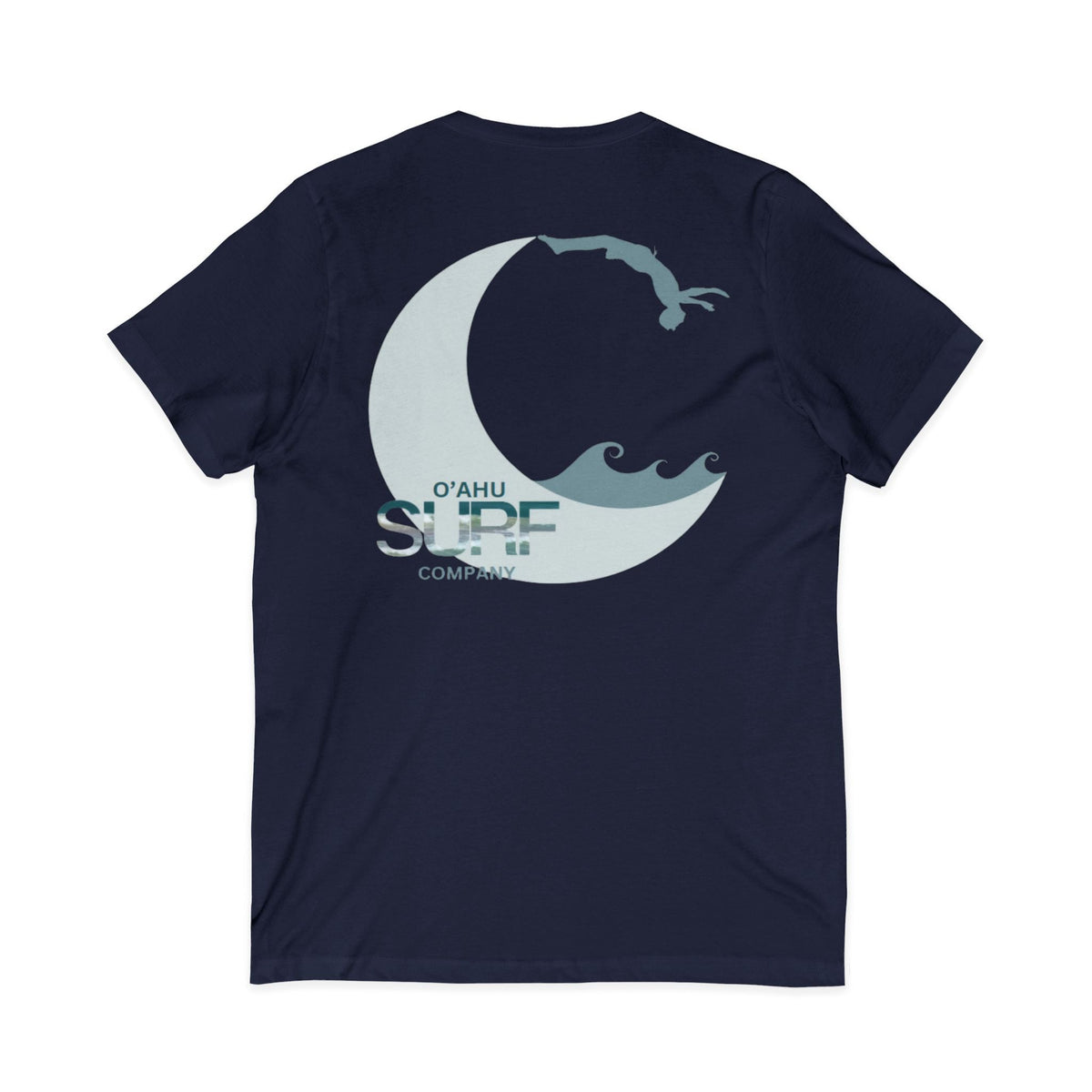 Hawaii Surf V-Neck T-Shirt | Backflip Off the Moon - O'ahu Surf Company