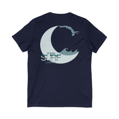Hawaii Surf V-Neck T-Shirt | Backflip Off the Moon - O'ahu Surf Company